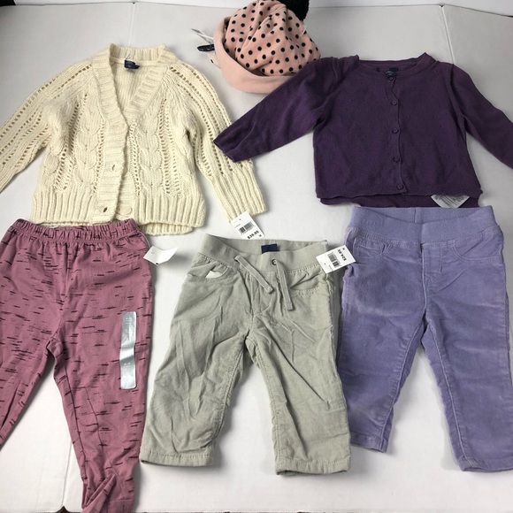 GAP Other - Gap Baby Brand New Lot 6 piece pants cardigans hat